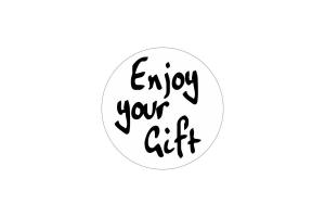 Etiketten 'Enjoy you gift' 39mm