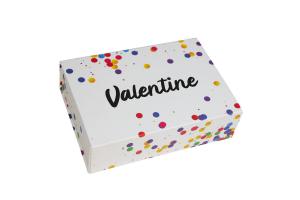 Magneetdoos Confetti Valentine: 23x23x11cm