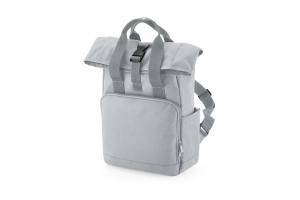 BagBase recycled Mini Twin Handle Roll-Top Backpack: 23x11x32cm