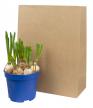 Gelamineerde ( blokbodem ) papieren tas - zak: 18x8x23cm - Doggy bag